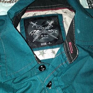 Blue long sleeve button shirt